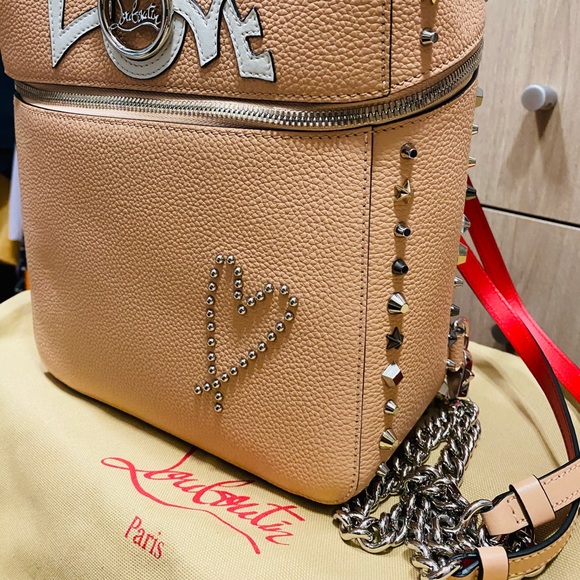 CHRISTIAN LOUBOUTIN- Rubylou Love Leather Backpack - Picture 14 of 16